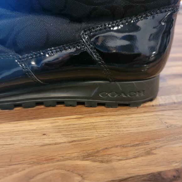 Coach Jordy Black Quilted Winter Boots - Picture 6 of 15
